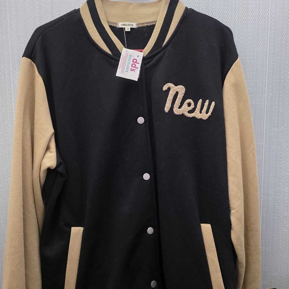 Black and Tan Varsity Jacket